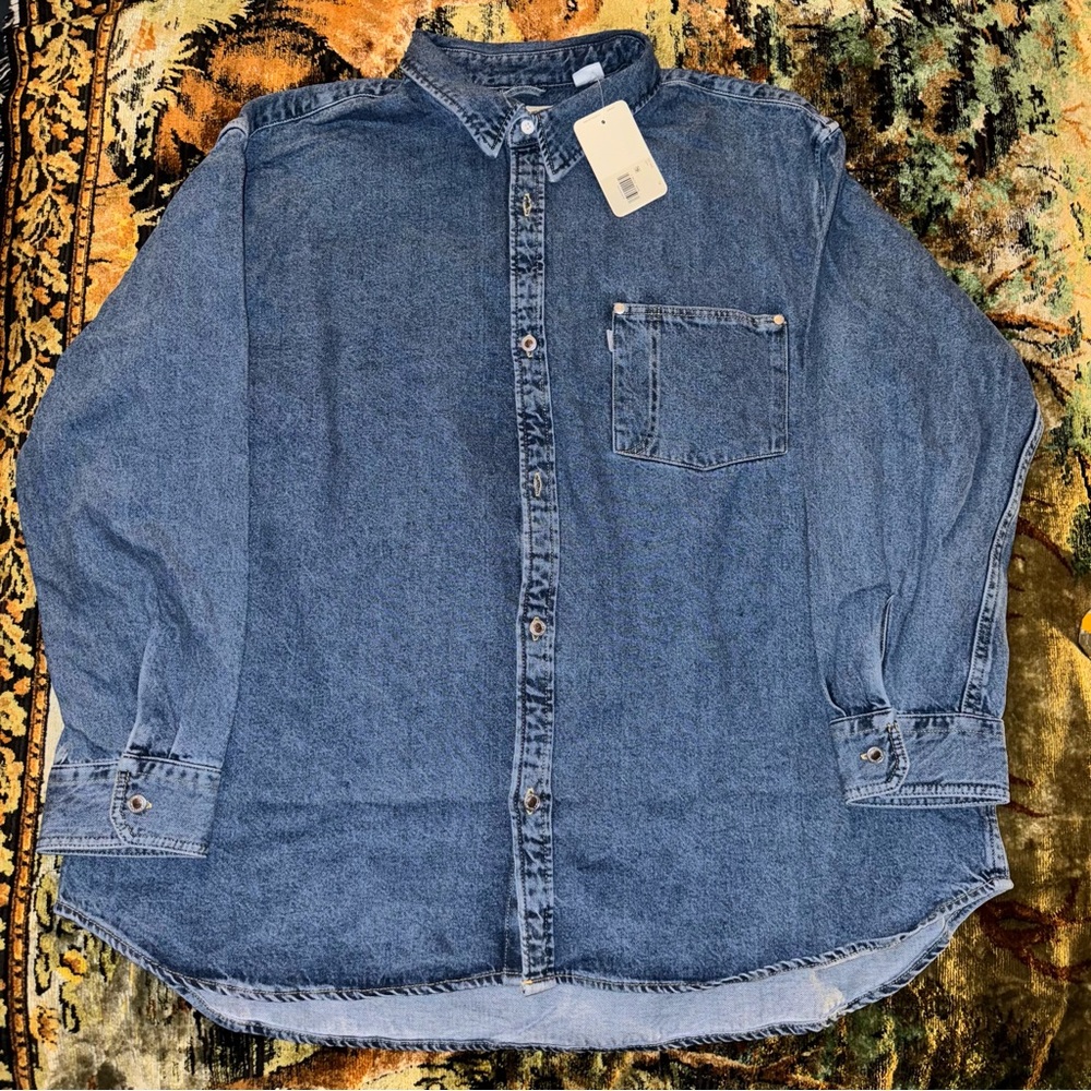 Levi’s SilverTab 1-Pocket Oversized Shirt Jacket Size XL